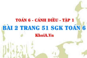 Bài 2 trang 51 SGK Toán 6 tập 1 Cánh Diều
